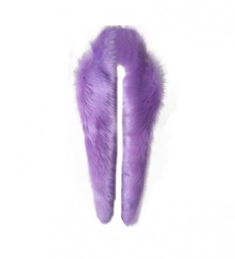 TAORE Women Faux Fur Collar Shawl Wraps - Purple - C112NUP6JB8