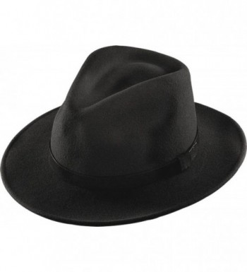 Henschel Outback- Water Repellent Wool Felt with Leather Band- 2 1/2" Brim - Black - CE117H5RPDX