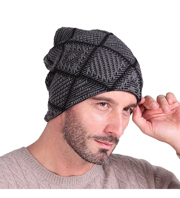 Supstar Beanie Hat Knit Warm Hat Winter Skull Wool Cap Windproof for Men & Women - Dark Grey - C91885N4DGW