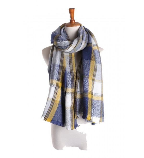 2017 Womens Mens Fashionable Blanket Plaid Winter Scarf Shawl Wrap Scarves - A - CN128TMYCP1