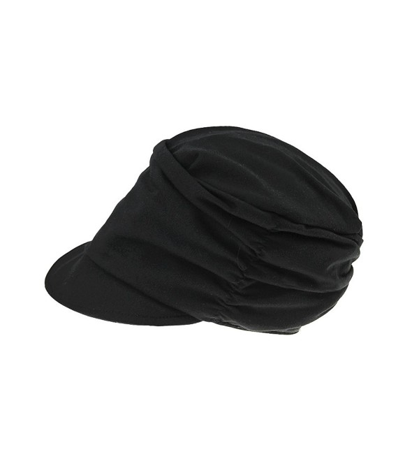 Women's Fashion Drape Layers Slouch Beret Beanie Soft Brim Newsboy Hat ...