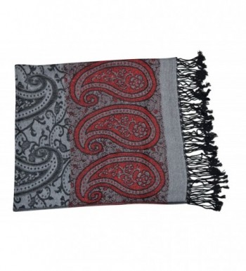 Peach Couture Womens Pashmina Paisley in Wraps & Pashminas