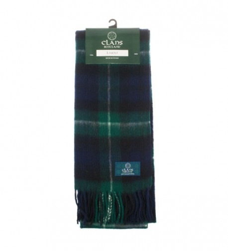 Clans Of Scotland Pure New Wool Scottish Tartan Scarf Lamont (One Size) - CL123BWPO0V
