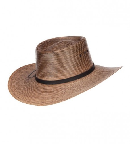 Mens Palm Braid Gambler Hat in Men's Sun Hats