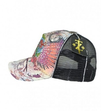 Tatuzone Trucker Rhinestones Studded Printing in Women's Baseball Caps