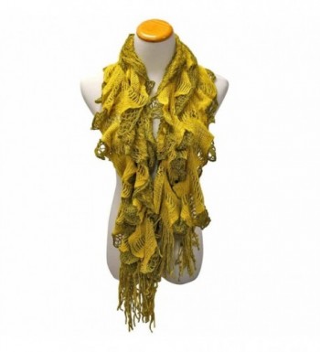 Mustard Yellow Feminine Ruffled Winter