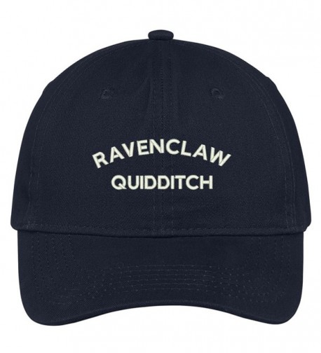 Trendy Apparel Shop Ravenclaw Quidditch Embroidered Soft Cotton Adjustable Cap Dad Hat - Navy - CW12O1I33XY