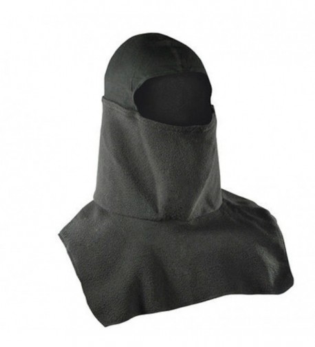 ADULT Fleece Spandex Balaclava Snowdanna Neck & Face Mask Black - CU11MUYB2OJ