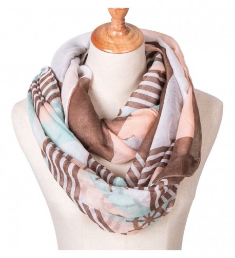 Seven Flowers Lightweight Infinity Scarves in Wraps & Pashminas