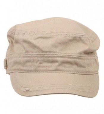 MG Star Cotton Army Cap Khaki in Women's Baseball Caps