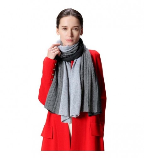 Fincati Scarves Cashmere Pashmina Contrast