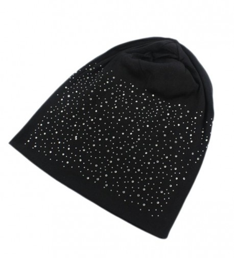 Women's Winter Warm Turban Headwear Chemo Beanie Cap For Cancer Patients Hair Loss - Black - CK186LOGG3C