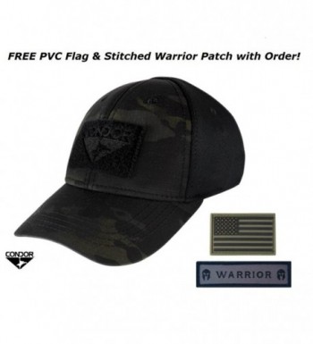Condor Flex Tactical Cap (MultiCam Black) + FREE Velcro Flag & Warrior Patch - CV12K7Y7WMJ