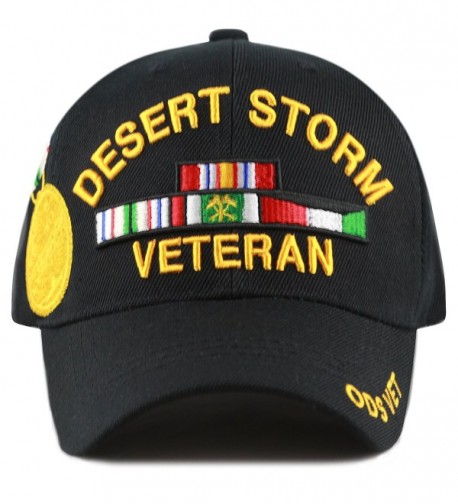 The Hat Depot 1100ODSVETBK Official Licensed Desert Storm Vet Logo Cap - C51266HB4K7