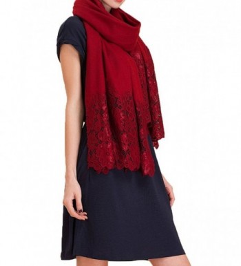 TLIH Womens Splicing Embroidered Scarf