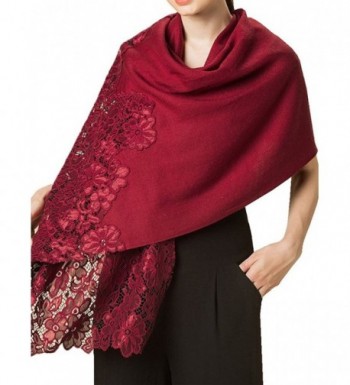 TLIH Womens Splicing Embroidered Scarf in Wraps & Pashminas