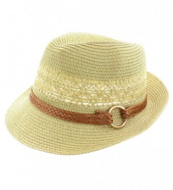 Faddism Fashion Fedora Hat in Tan - CU11MNE3FZF