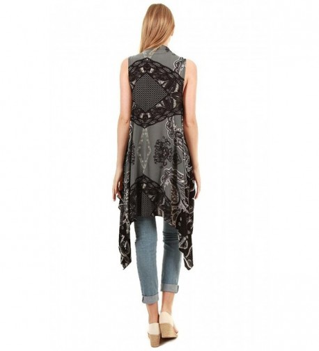 Sleeveless Breezy Chiffon Drapey Paisley in Fashion Scarves