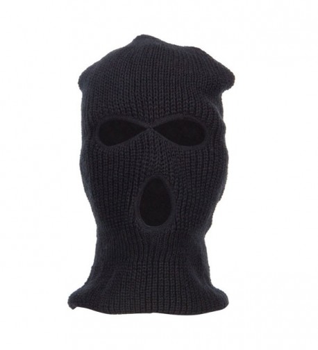 Three Hole Ski Mask - Black - C912FV91TU1