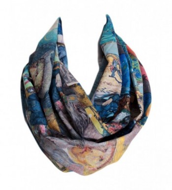 Etwoas Paintings Infinity Scarf Circle