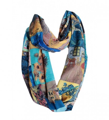 Etwoas Paintings Infinity Scarf Circle in Fashion Scarves