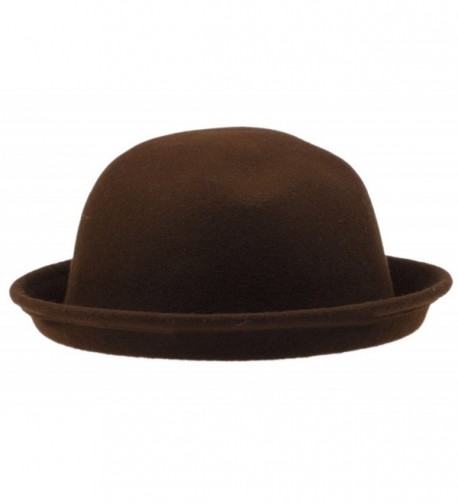 COMVIP Trendy Cloche Bowler Coffee