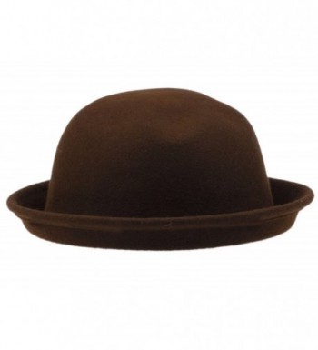 COMVIP Trendy Cloche Bowler Coffee