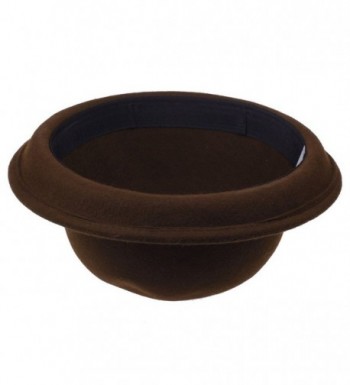 COMVIP Trendy Cloche Bowler Coffee in Women's Sun Hats