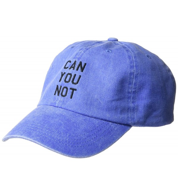 NYC Underground Women's Mineral-Washed Baseball Cap with Verbiage - Blue - CG184CGON66