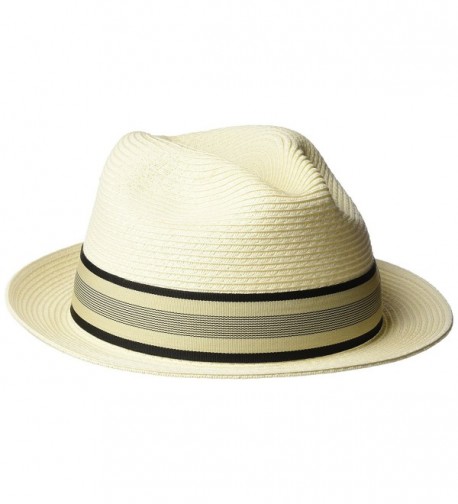 Tommy Bahama Men's Braid Fedora Hat - Ivory - C111VMNRQM1