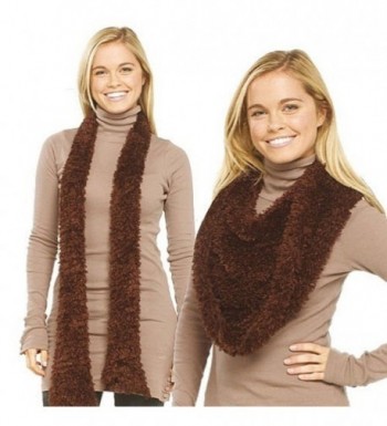 Magic Stretch Scarf Hood Wrap Multiple Style Shawl Neck Warmer Cardigan - Brown - CH17Y00COUS