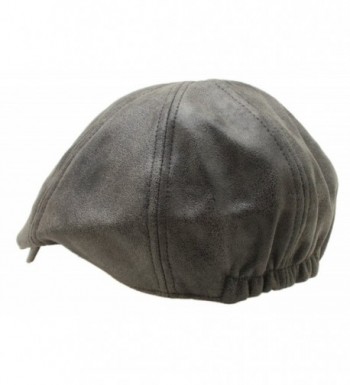 Leather Urbane Driving Gatsby Newsboy in Men's Newsboy Caps