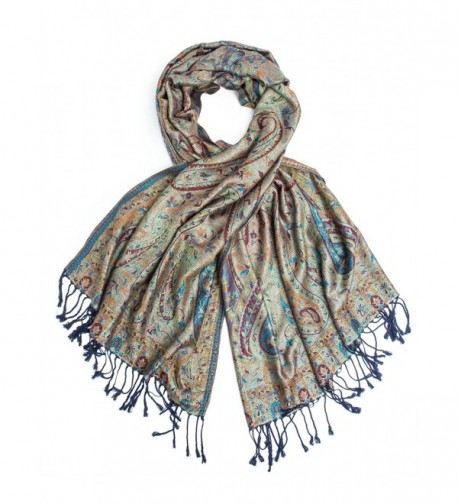 Bohomonde Pashmina Paisley Traditional Jacquard in Fashion Scarves