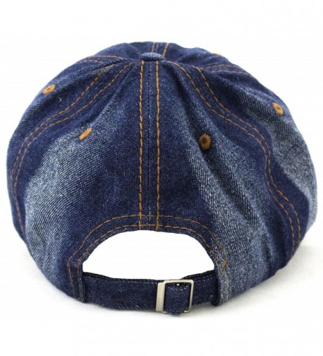 777 Studded Rhinestone Denim Cap