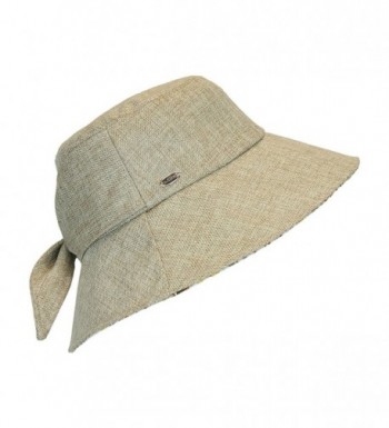 Brown Lined Bucket Packable Crushable in Women's Sun Hats
