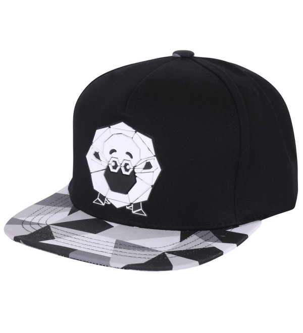 Animal Paper Folding Rubber Logo Flat Bill Snapback Hat Baseball Cap ...