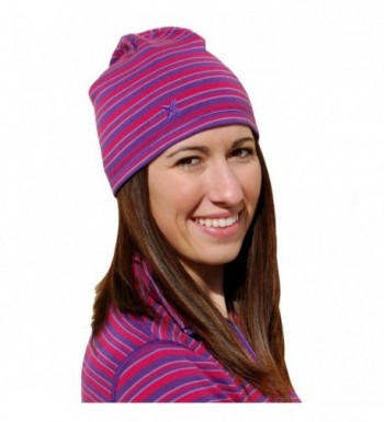 WoolX Merino Wool Hat - Orchid Stripe - CQ11MQQAW0Z