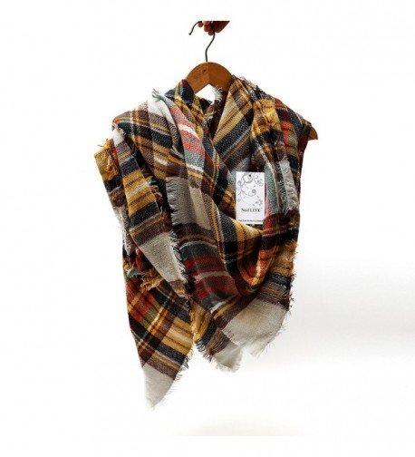 Womens Tartan Scarf Checked Pashmina