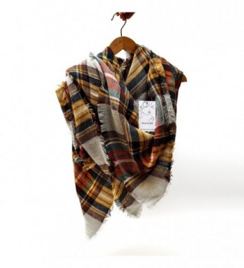 Womens Tartan Scarf Checked Pashmina