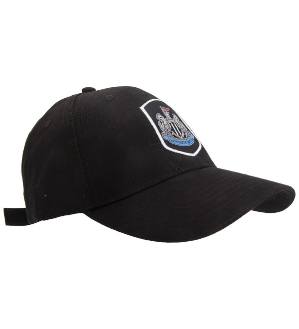 Newcastle United FC Official Football Crest Baseball Cap - Black - C612F5V4QZZ