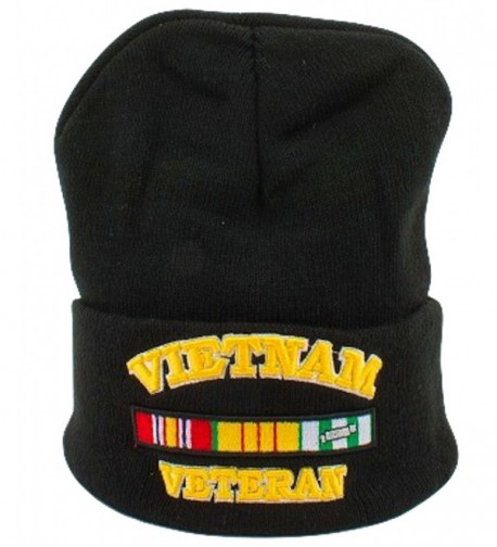 Military Licensed Winter Knit Beanie Skull Caps - Army Navy Air Force - Vietnam Veteran - CU11QQD78B1