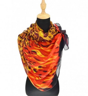 ELEGNA Mulberry Womens Printed Leopard in Cold Weather Scarves & Wraps