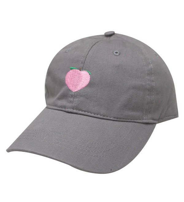 City Hunter C104 Peach Cotton Baseball Dad Cap 18 Colors - Light Grey - CE17XMRRUH9