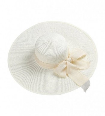 Minipark Womens 2in1 Summer Wide Brim Caps Foldable Anti-UV Golf Tennis Sun Visor Cap Beach Hat - Beige4 - C017AYYXZDE