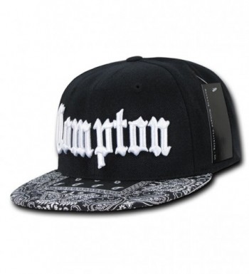 Compton Vintage Embroidered Bandana Snapback in Women's Baseball Caps