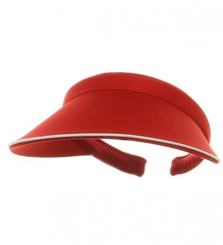 Piping Clip On Visor-Red - CM111GHZYTP