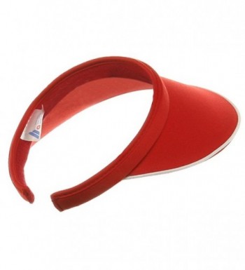 MG Piping Clip On Visor Red in Men's Visors