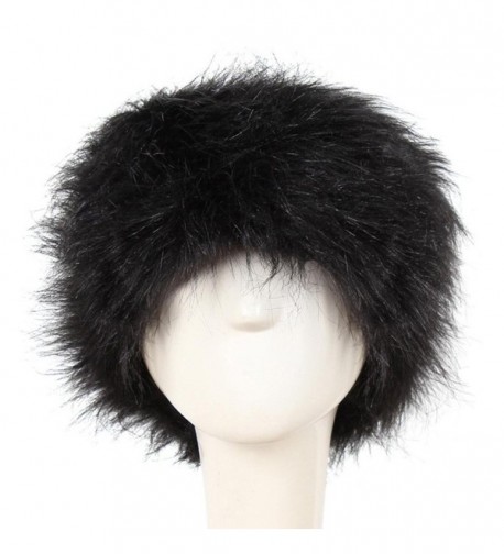 Besde Winter Hat Keep Warm Faux Fur Headgear Cap - Black - C51886IAMGW