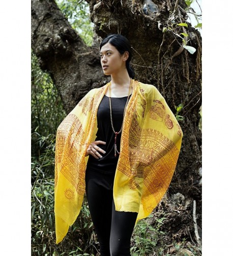 Handmade Shiva Prayer Shawl Yellow