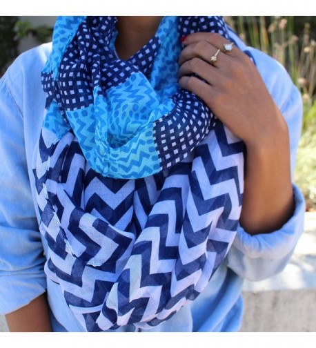 Pop Fashion Infinity Chevron Pattern in Fashion Scarves